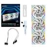 Ventilador Lian Li Uni Fan SL LCD ARGB 120mm Triple Pack Wireless Blanco