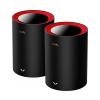 Repetidor Cudy M3000 Mesh 2.5G Wi-Fi 6 Doble Pack Negro