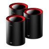 Repetidor Cudy M3000 Mesh 2.5G Wi-Fi 6 Triple Pack Negro