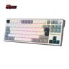 Teclado para Mac y Windows Royal Kludge R87Pro ISO-ES RGB Hot-Swappable Switch Creamy Half Grey