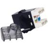 Conector RJ45 Phasak Keystone Dual UTP SD 3018 Cat.6 UTP Negro
