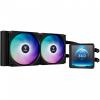 Kit Refrigeración Líquida Gamdias Aura GL240 LCD ARGB Negro