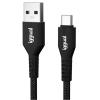 Cable USB iggual Tipo A A Tipo C 3A 180cm Trenzado