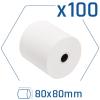 Papel Térmico iggual Pack 100 Rollos Sin BPA 80x80mm