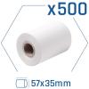 Papel Térmico iggual Pack 500 Rollos Datáfono 57x35mm
