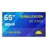 Pantalla iggual Señalización 4K 65 pulgadas Alto Brillo