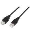 Cable Extensión  Aisens A101-0015 USB 2.0 M - H 1.0m Negro