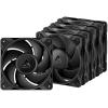 Ventilador Artic P12 Pro PST LN 120mm Pack 5 Uds. Negro