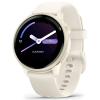 Smartwatch Garmin Vívoactive 6 AMOLED 42mm Dorado Con Correa Blanca