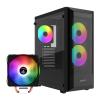 Pack  COOLPC Black Nebula ARGB Negro + Gamdias Boreas E1-410 Negro