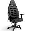 Silla Gaming noblechairs LEGEND Shure Edition Cuero Sintético y Velour Gris/Negra