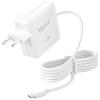 Cargador USB iggual USB-C 140W Power Delivery Para MacBook Y Portátiles 1.8m Blanco