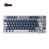 Teclado Gaming Royal Kludge RKM75 ISO-ES Hot-Swappable Switch Silver Speed Wireless Ocean Blue -