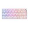 Teclado Gaming Royal Kludge RKR75 ISO-ES Hot-Swappable Switch Silver Speed White Edition -
