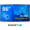 Pantalla iggual Interactiva ORCHID 86 pulgadas 4K UHD DLED 4GB 32GB Android 14 Negro
