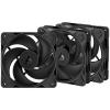 Ventilador Arctic P12 Pro Reverse PWM PST 120mm Triple Pack Negro