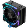 Disipador CPU Coolbox H6 Ring ARGB 120mm Negro