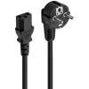 Cable Alimentación Ewent EC1920 1.5m Tipo F A C13 Negro