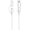 Cable USB Ewent EC1075 Universal Carga Rápida 4 En 1 60W 1m Blanco