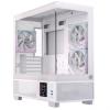 Caja/Torre Einarex Prisma SM501D RGB Cristal Templado Blanca