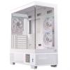 Caja/Torre Einarex Prisma S501D RGB Cristal Templado Blanca