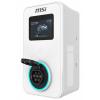 Cargador Coche MSI EVSE EZwall Premium Max-OCPP 5 pulgadas 22kW Trifásico Tipo 2 Cable 5m Blanco