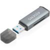 Lector de Tarjetas Aisens ASCR-2A09-GR De Memorias Y SIM Externo USB 3.1 Gen1 Gris