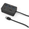 Lector de Tarjetas Nox Lite Reader One Y Hub 3 Puertos USB 3.0 Cable 28 cm