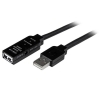 Startech Cable Extensión Alargador 20m USB 2.0 Alta Veloc. Macho a Hembra USB A - Negro - Cable USB