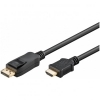 Goobay DisplayPort M a HDMI M 1m - Cable DisplayPort