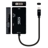 Nano Cable USB-C A SVGA / DVI / HDMI Negro 10cm - Cable USB