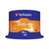 Pack 50 x DVD-R 4.7GB 16X Verbatim Scr. Resistant Supl.