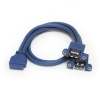 Startech Extrensor USB 3.0 2x 0.5m Azul - Cable USB