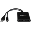 Startech Multiplicador Mini DP a 2 Puertos DisplayPort - Adaptador