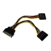 Startech SATA Macho a 2x SATA Hembra Negro - Cable Adaptador