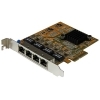 Adaptador de Red Startech Tarjeta de Red PCI Express Ethernet Gigabit con 4 Puertos RJ45