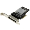 Adaptador de Red Startech Tarjeta de Red PCI Express x4 Ethernet Gigabit con 4 Puertos RJ45
