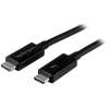 StarTech Thunderbolt 3 USB-C 2x 2m Negro - Cable