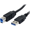 StarTech USB3SAB3MBK USB 3.0 Super Speed A Macho/B Macho 3m Negro - Cable USB