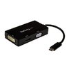 StarTech.com Adaptador USB-C Vídeo Multipuertos 3 en1 4K 30Hz  Negro - Adaptador