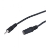Wentronic Jack 3.5 Hembra-Macho 2m - Extensor de Cable de Audio