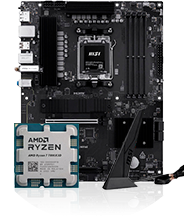 Pack  AMD Ryzen 7 7800X3D 5.0GHz Tray + MSI PRO B850-S WIFI6E