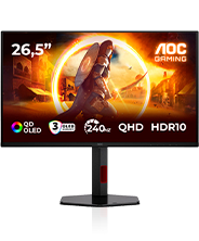 Monitor AOC Q27G4ZDR 27 pulgadas QHD 2K QD-OLED 240Hz 0.03ms HDR G-Sync